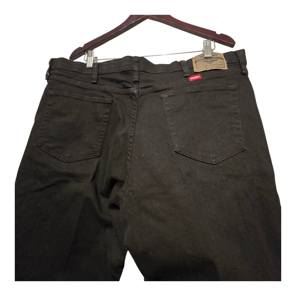 Wrangler Performance Regular Fit Comfort Flex Black Jeans Mens 40x32 Western EUC